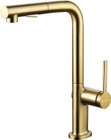 Смеситель для кухни Paulmark Neo Ne214419-BG без подключения к фильтру брашированное золото