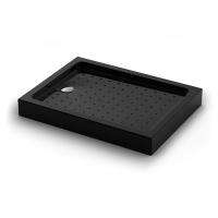 Душевой поддон низкий Veconi Tezeo acrylic TZ54B-12080-C5 прямоугольный акрил 120x80 черный