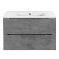 Тумба  подвесная Vincea Mia Slim VMC-2MC800S1BT 80 см  2 ящика цвет Beton 