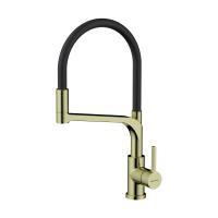 Смеситель для кухни Omoikiri Sinto 2 Plus 4994469 с подключением к фильтру светлое золото/черный