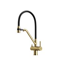 Смеситель для кухни Sancos Dora SC4003BG с подключением к фильтру брашированное золото