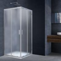 Душевой угол Vincea Rapid VSS-3R80/90MT квадратный 80/90x80/90 стекла текстурные, профиль хром
