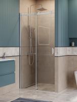 Душевая дверь BelBagno Soft Close-2 SOFT_CLOSE-2-BF-1-110-C-Cr 110 см стекла прозрачные, профиль хром