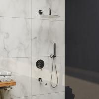 Душевая система со смесителем RGW Shower Panels 51140855-01 монтаж встраиваемая в стену без термостата хром