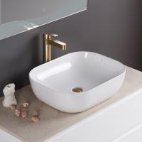 Раковина накладная прямоугольная BelBagno  BB1302 фаянс цвет белый