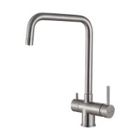 Смеситель для кухни Paulmark Wetter We213030-SS с подключением к фильтру нержавеющая сталь