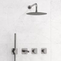 Душевая система со смесителем Wasserkraft Tauber A6451.297.298.097.121.275.100.276 монтаж встраиваемая в стену без термостата никель