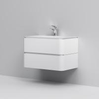 Тумба под раковину подвесная Am.Pm Sensation M30FHX0802WG  80 см  2 ящика цвет белый лак 