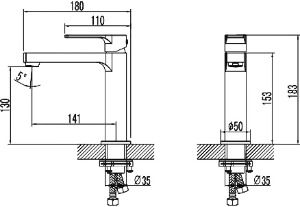 Смеситель для раковины Lemark Plus Grace LM1537C хром