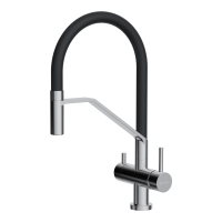 Смеситель для кухни Omoikiri Akeno 4994544 с подключением к фильтру нержавеющая сталь