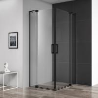 Душевой угол Cezares Slider SLIDER-AH-2-70/80-100/110-C-NERO прямоугольная  стекла прозрачные, профиль черный