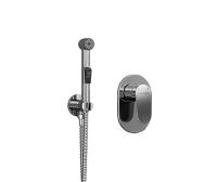 Гигиенический душ Wasserkraft Donau A11057 встраиваемый в стену хром