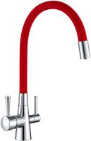 Смеситель для кухни Lemark Comfort LM3075C-Red  