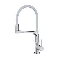 Смеситель для кухни Omoikiri Sinto 2 Plus 4994468 с подключением к фильтру нержавеющая сталь/белый