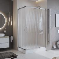 Душевой угол BelBagno Uno UNO-195-AH-2-120/90-CH-CR прямоугольный 120x90 стекла шиншилла, профиль хром