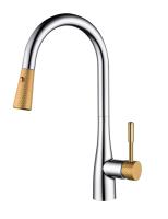 Смеситель для кухни D&K Rhein DA1462504D без подключения к фильтру хром/золото