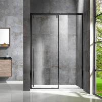 Душевая дверь Vincea Lugano VDS-1L140CLB-1 140 см стекла прозрачные, профиль черный