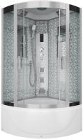 Душевая кабина с крышей Niagara Luxe 7710W четверть круга   стекла , профиль хром