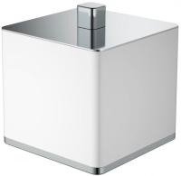Стакан для ватных дисков Boheme  10964-W-CR White&Chrome