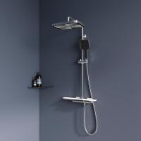 Душевая система со смесителем RGW Shower Panels 51140134-01 монтаж настенная с термостатом хром