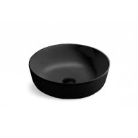Раковина накладная круглая Vincea  VBS-104MB фарфор цвет черный матовый