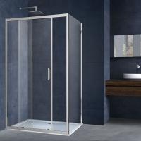Душевой угол Vincea Alpha VSR-3AL9010CL прямоугольный 100x90 стекла прозрачные, профиль хром