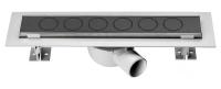 Душевой трап горизонтальный Vincea Optima SAY.601.80.B.M.S.NSNGH 80 см, решетка черный
