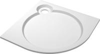 Душевой поддон низкий Cezares Tray TRAY-S-R-90-550-56-W четверть круга литьевой мрамор 90x90 белый