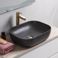 Раковина накладная прямоугольная BelBagno  BB1302-H311 фаянс цвет темно-серый матовый