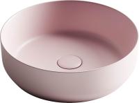 Раковина накладная круглая Ceramica Nova Element CN6022MP фарфор цвет розовый матовый