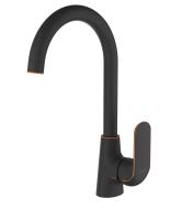 Смеситель для кухни D&K Venice DA1022418 без подключения к фильтру черный