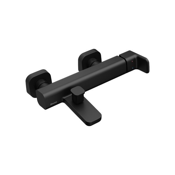 Смеситель для душа Ravak 10° Free black X070152 настенный 
без термостата черный матовый