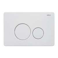 Кнопка смыва Abber  AC0121MW цвет белый матовый