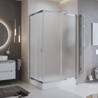 Душевой угол BelBagno Uno UNO-195-AH-2-120/80-P-Cr прямоугольный 120x80 стекла рифленые, профиль хром