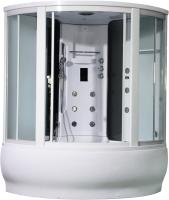 Душевая кабина с крышей Orans Excellence SR-9907 четверть круга  150x150 стекла прозрачные, профиль белый