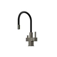 Смеситель для кухни Sancos Arno SC4005GG с подключением к фильтру вороненая сталь/черный