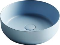 Раковина накладная круглая Ceramica Nova Element CN6022ML фарфор цвет голубой матовый