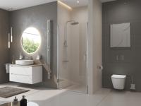 Душевая дверь BelBagno Uno UNO-B-1-60-C-Cr 60 см стекла прозрачные, профиль хром
