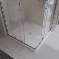 Душевой поддон низкий BelBagno Uno TRAY-MR-UNO-A-80-35-W-BO квадратный литьевой мрамор 80x80 белый