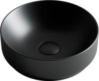 Раковина накладная круглая Ceramica Nova Element CN6007 фарфор цвет черный матовый