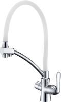 Смеситель для кухни Lemark Comfort LM3070C-White с подключением к фильтру хром/белый