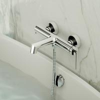 Смеситель для ванны или душа BelBagno Acqua ACQUA-VASM-CRM настенный 
без термостата хром
