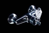 Смеситель для душа Boheme Vogue Crystal 224-CRST настенный 
без термостата 