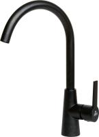 Смеситель для кухни Paulmark Holstein Ho212065-418 без подключения к фильтру чёрный металлик