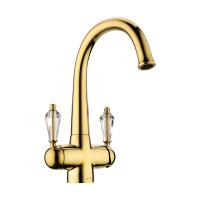 Смеситель для кухни Omoikiri Okinawa 4994016 с подключением к фильтру золото