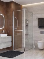 Душевой угол Cezares Lux LUX-AH-FS-1-70/90-C-CR прямоугольный 70x90 стекла прозрачные, профиль хром