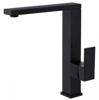Смеситель для кухни Abber Daheim AF8214B без подключения к фильтру черный матовый