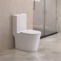 Унитаз напольный моноблок BelBagno Tre BB673CP-MN-TOR/SC Tornado фаянс белый