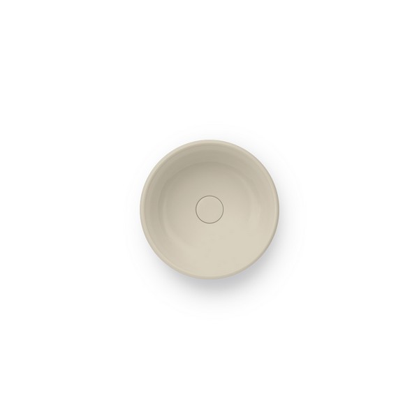 Раковина накладная круглая Kerama Marazzi Circo CI.wb.36/SAN фарфор цвет светло-бежевый матовый