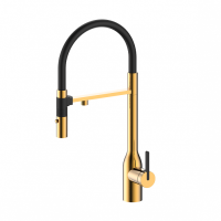 Смеситель для кухни Paulmark MAGNETO ONE Ma213188-BG с подключением к фильтру брашированное золото